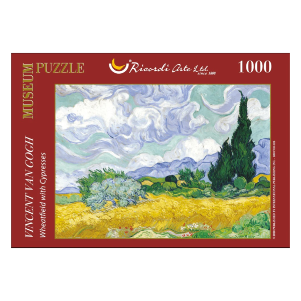 Campos de Trigo con Cipreses (Van Gogh) - 1000 piezas - Ricordi
