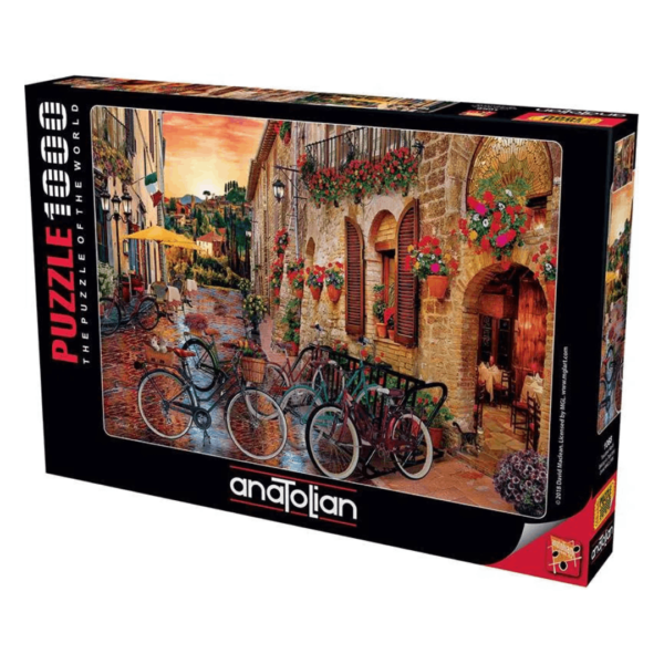 Bicicletas en la Toscana - 1000 piezas - Anatolian Caja